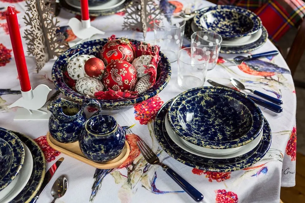 Bennington Potters table settings.