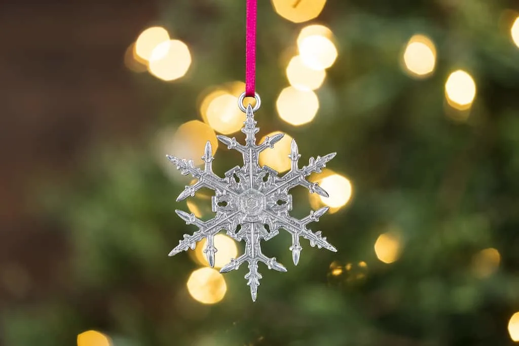 Pewter Snowflake Bentley Ornament from Snowflake Bentley.