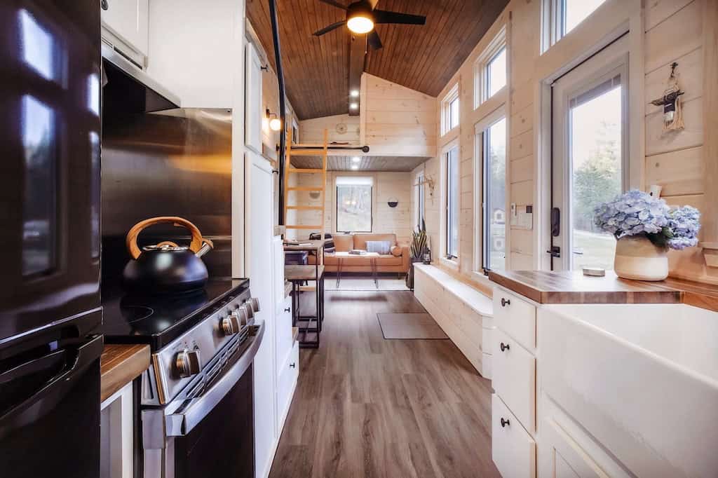 Camp Greenwood's tiny home interior