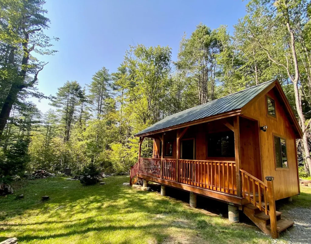 Zen of the Woods cabin in Chester, Vermont. 