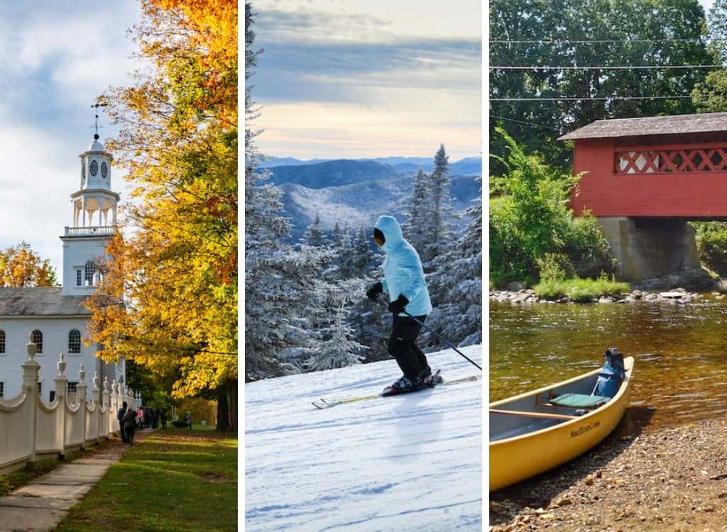 Vermont in different seasons.