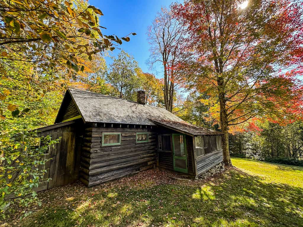 Robert Frost's writing cabin on the Homer Noble Farm. 