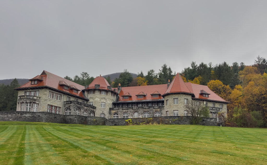 Everett Mansion, Bennington, Vermont in the fall. 