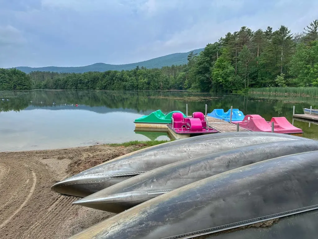 Early morning calm at Lake Shaftsbury State Park. 