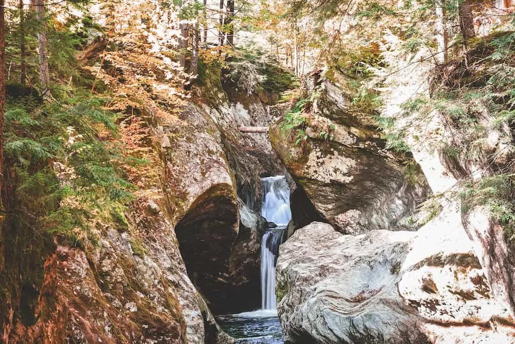 Texas Falls in Green Mountain National Forest. 