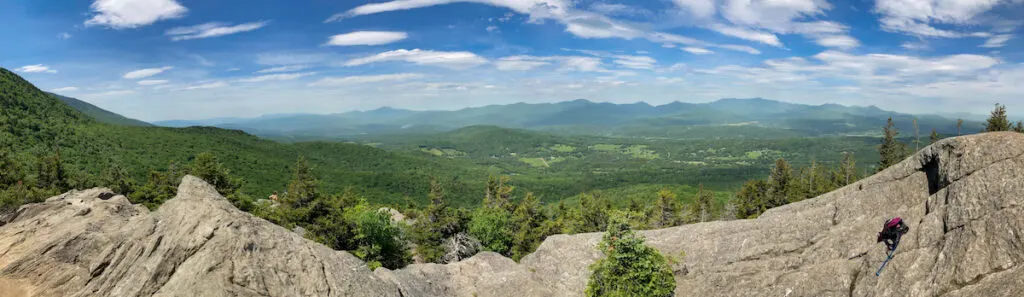 Panoramic views from Stowe Pinnacle. 