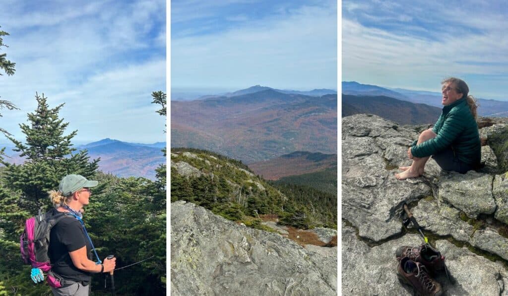 Views above the treeline on Camel's Hump in Vermont. 