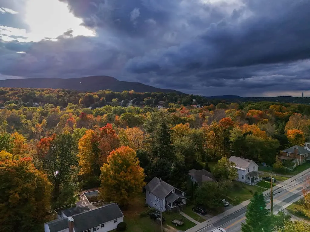 Bennington Vermont in the fall.