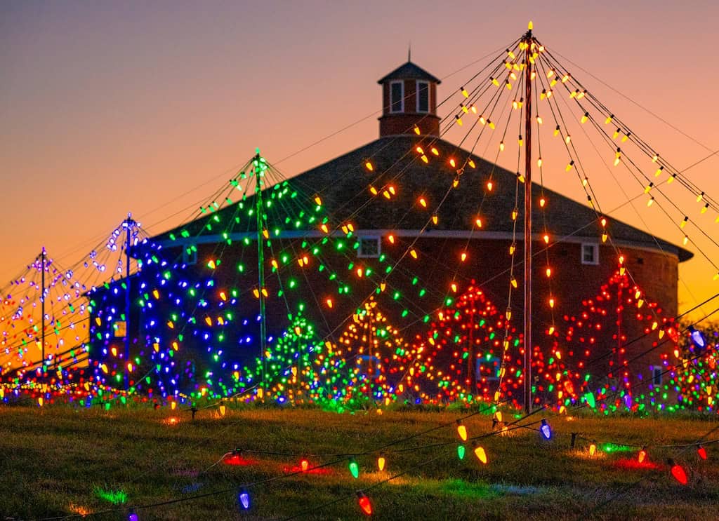 Winter Lights at the Shelburne Museum.