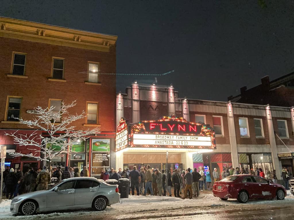 The Flynn Center in Burlington, Vermont. 