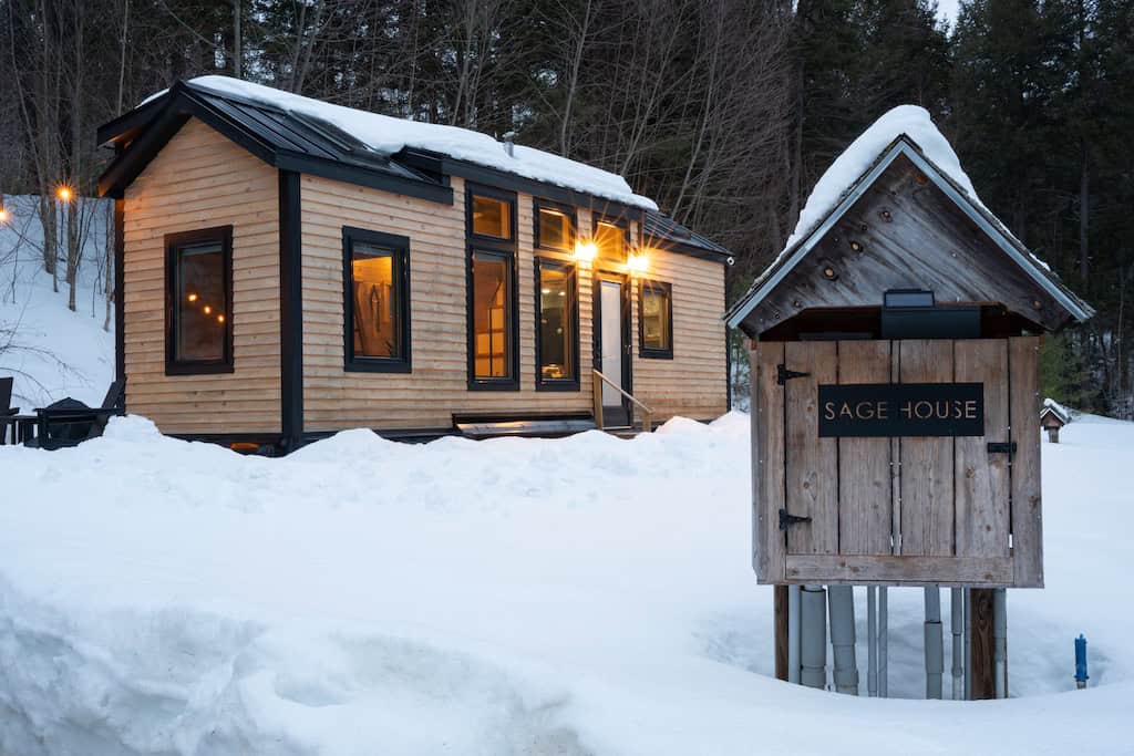 The Sage House is one of two tiny homes at Camp Greenwood.