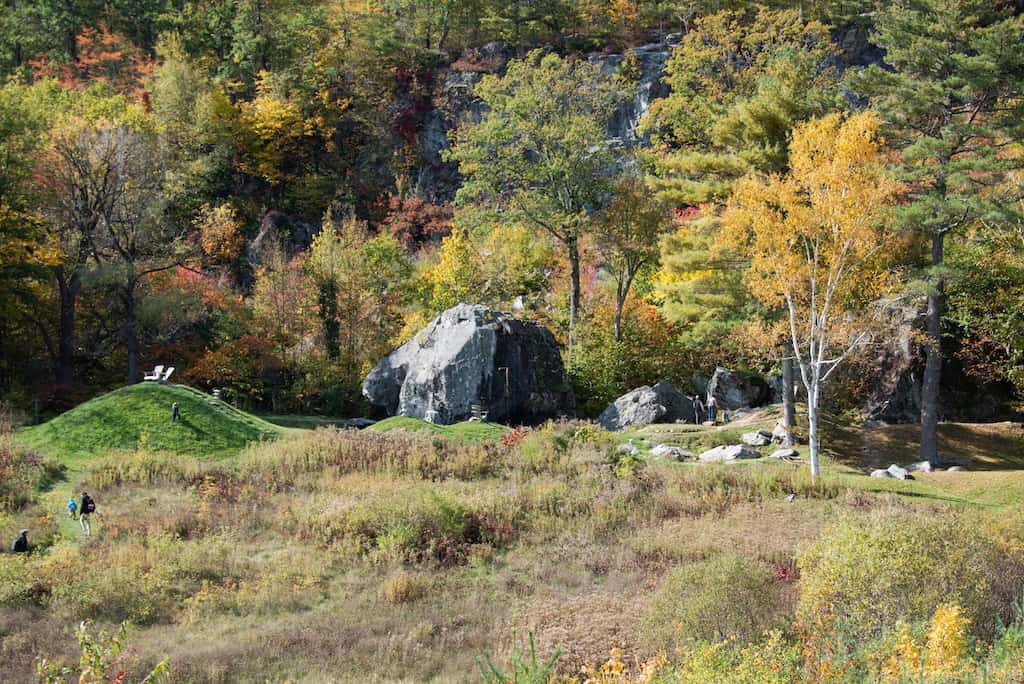 The Zen Garden in Taconic Mountains Ramble State Park.