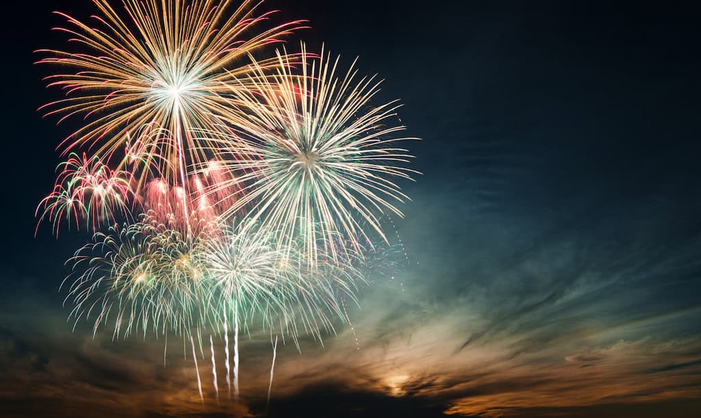 Fourth of July fireworks.