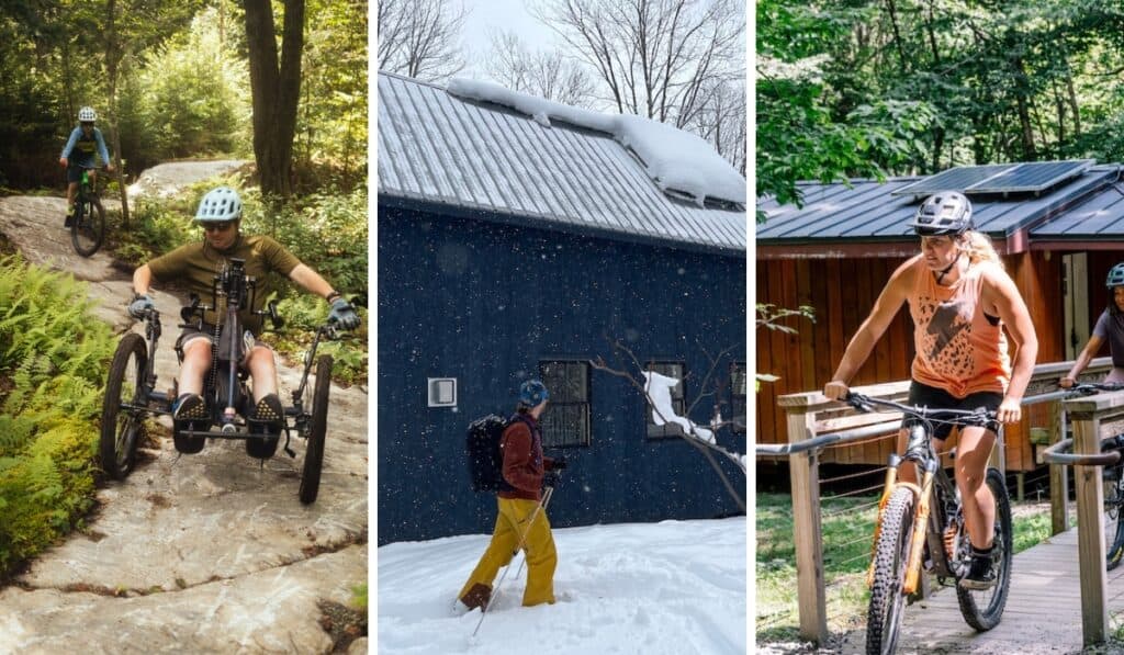 A collection of Vermont huts across the state.