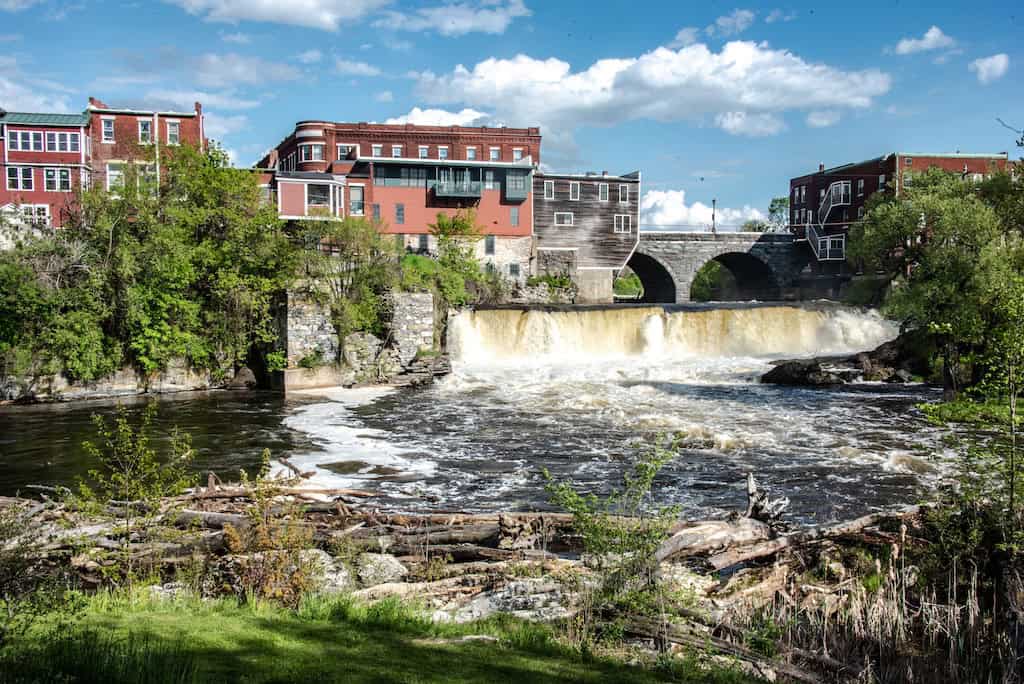 The Otter Creek in Middlebury, Vermont.