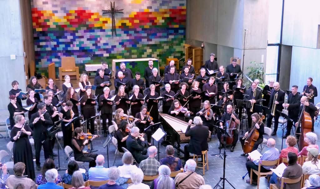 The Baroque Orchestra playing at the Burlington Baroque Festival. 