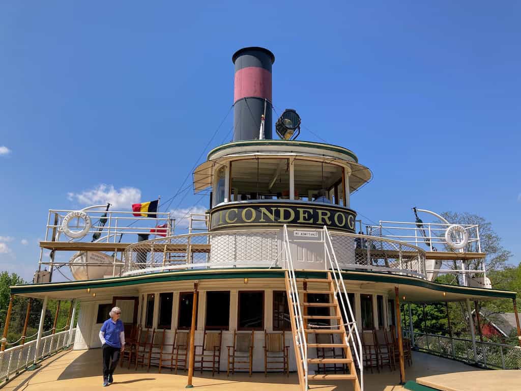 The steamship Ticonderoga at the Shelburne Museum.