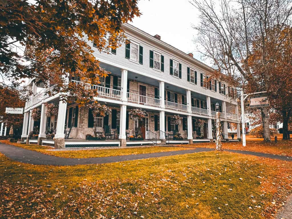 The Grafton Inn in the fall.