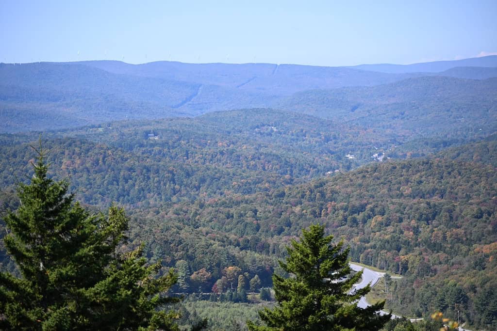 Early fall view from the top of Mount Olga in Marlboro.