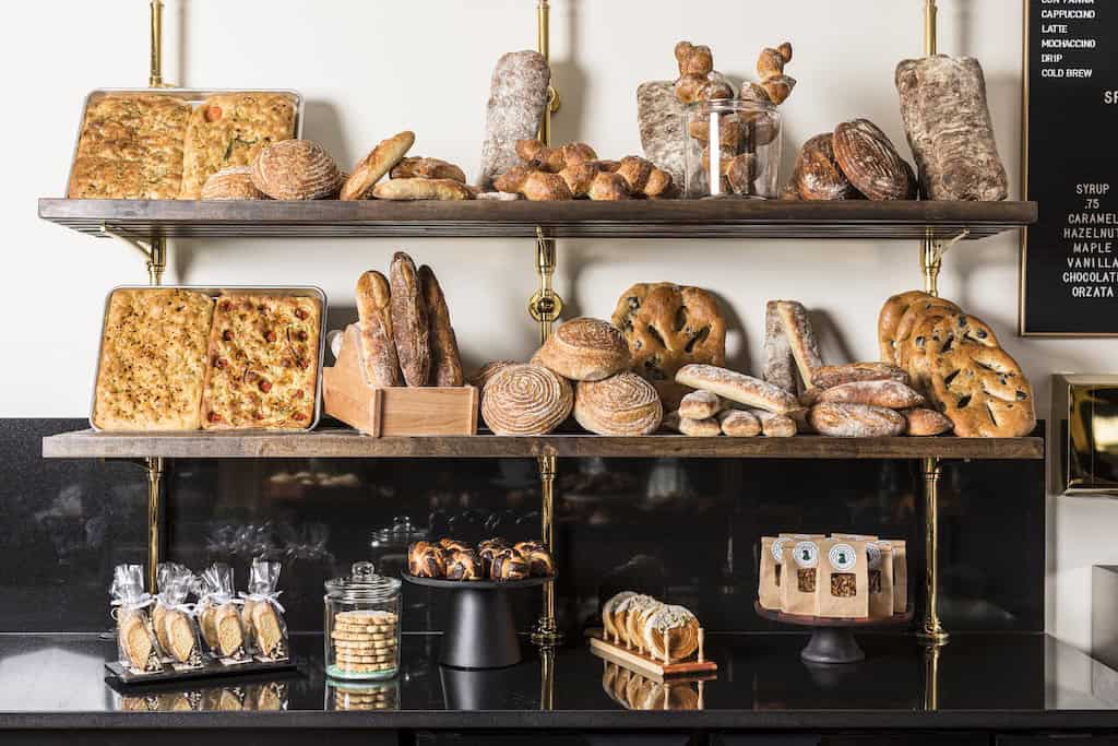A selection of fresh bread at The Green Cat in Weston. 