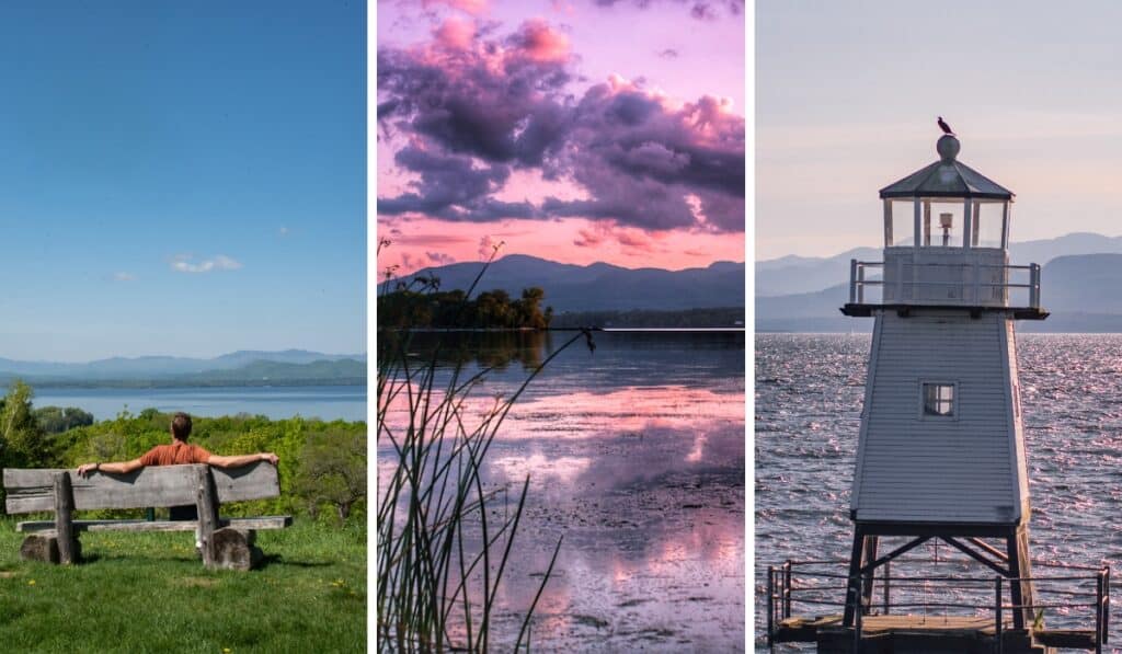 The Lake Champlain Byway in Vermont.